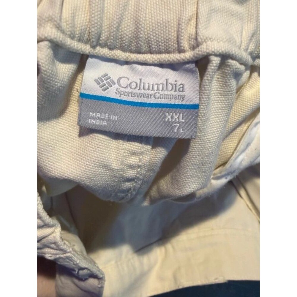Lot of 2 Columbia Men’s Utility Shorts (Cream & Blue) - Size XXL - Picture 3 of 6